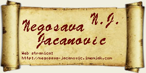 Negosava Jacanović vizit kartica